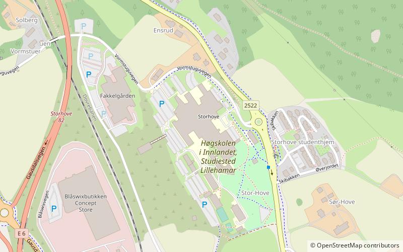 Lillehammer University College location map