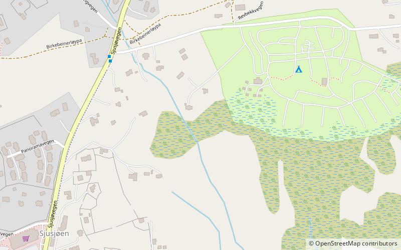 sjusjoen location map