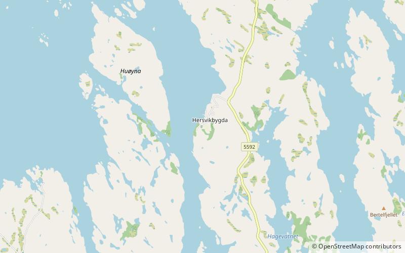 Hersvik Church location map