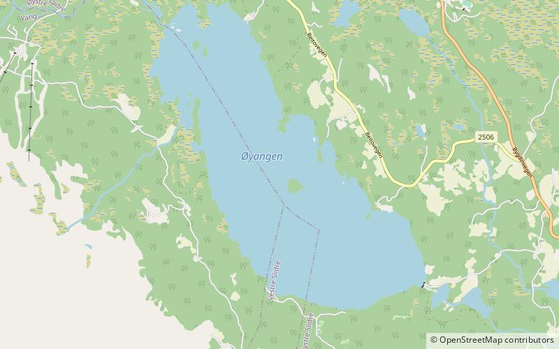 Øyangen location map