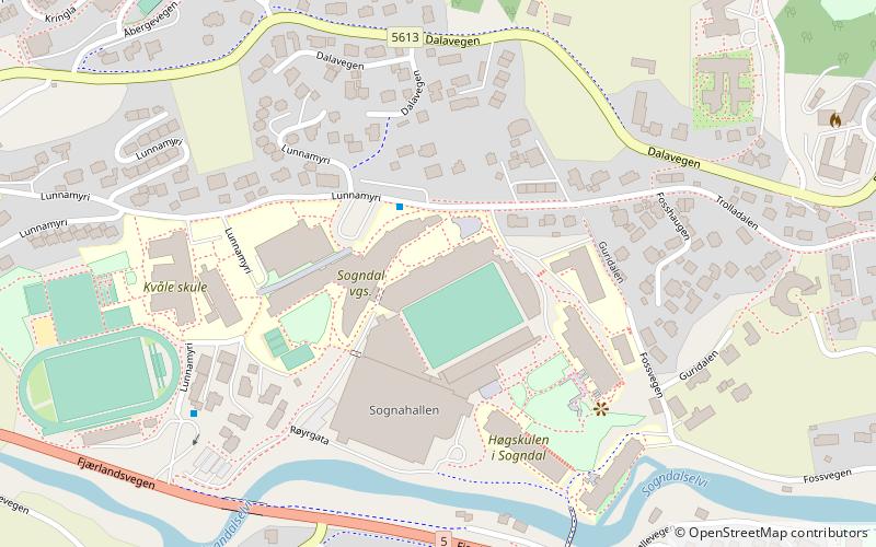 Fosshaugane Campus location map