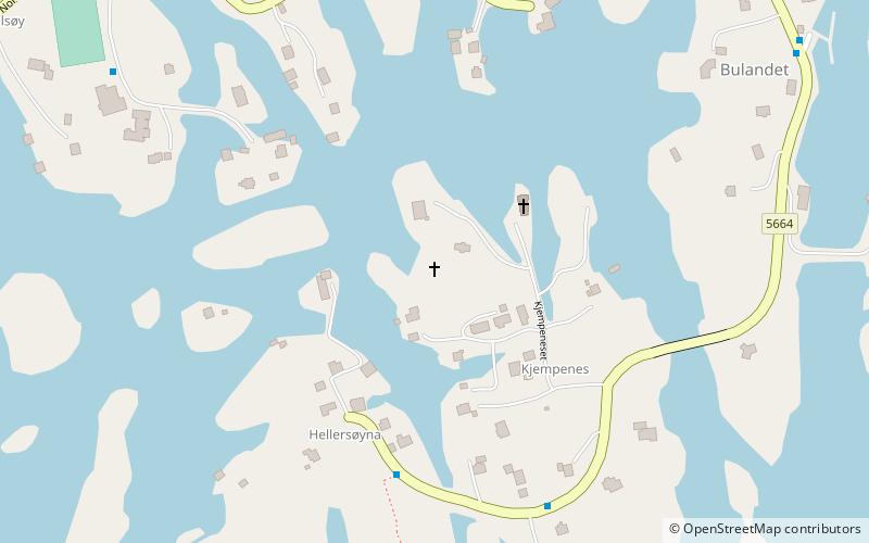 Bulandet Chapel location map