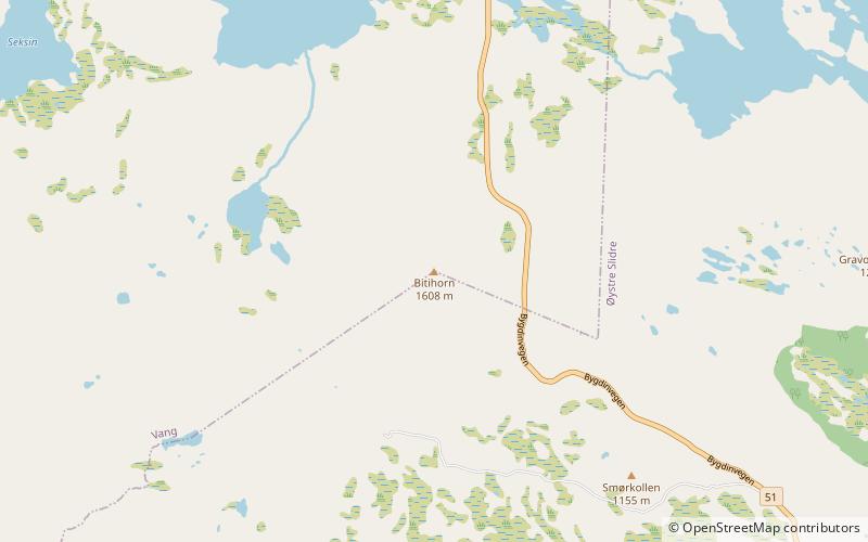 Bitihorn location map