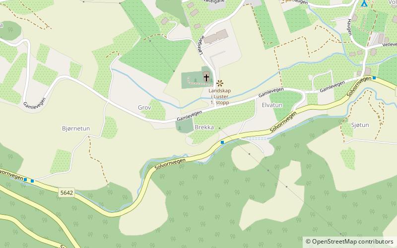 gamle kyrkjegarden solvorn location map