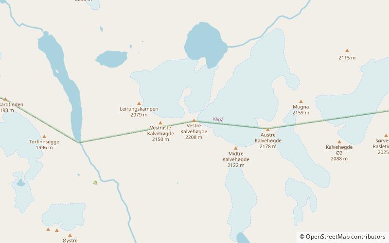 Kalvehøgde location map
