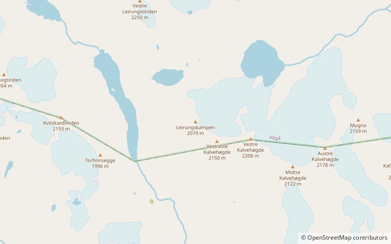 leirungskampen park narodowy jotunheimen location map