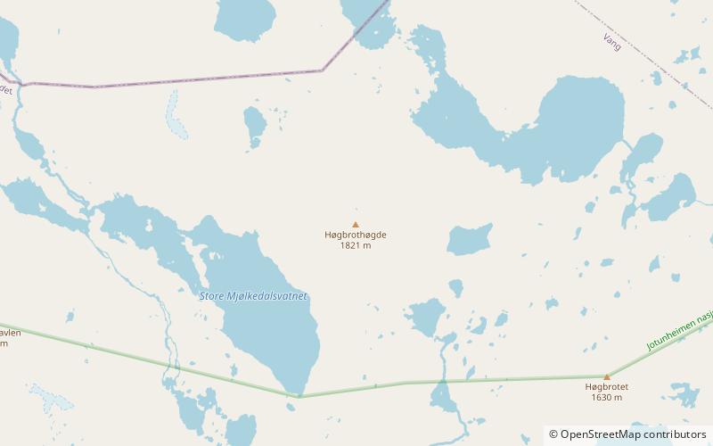 hogbrothogdi jotunheimen location map