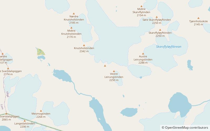 Vesle Knutsholstinden location map