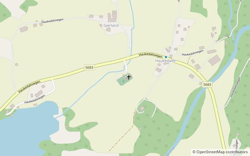 Haukedalen Church location map