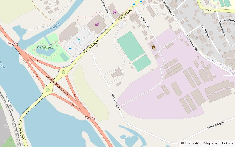Fåvang renseanlegg location map