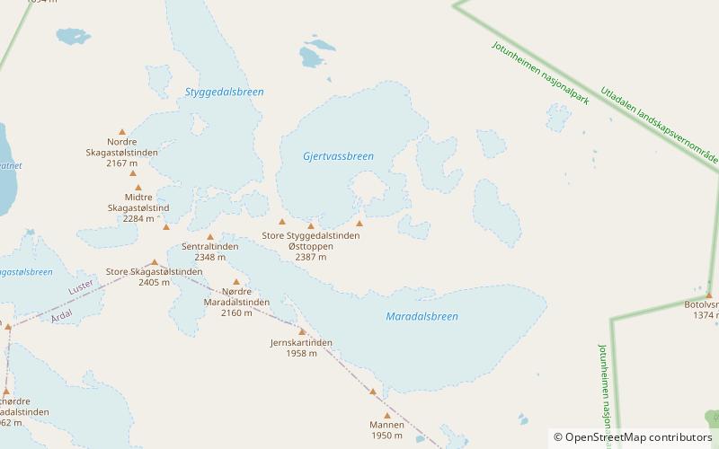 Jervvasstind location map