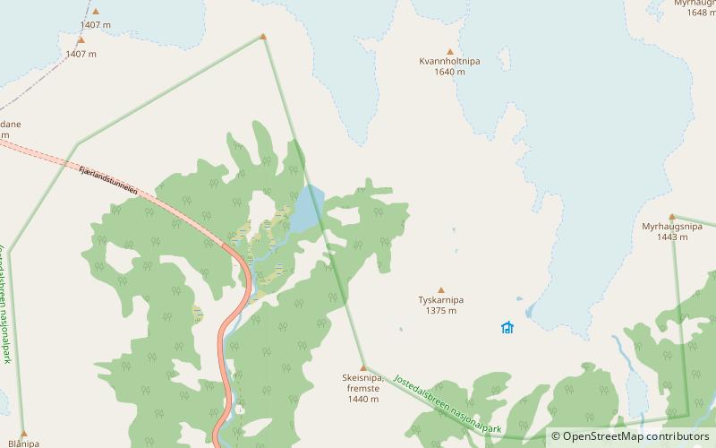 Bøyabreen location map