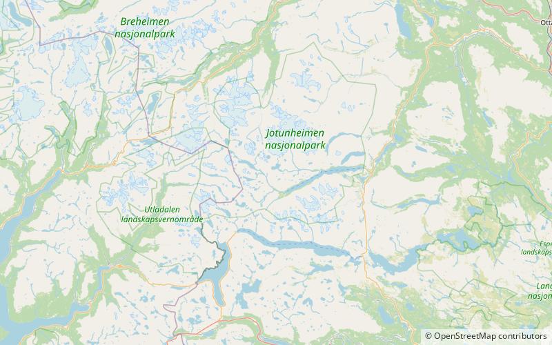 storadalshoi parque nacional jotunheimen location map