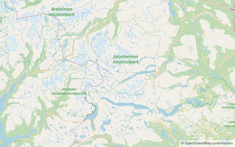 storadalshoi parc national de jotunheimen location map