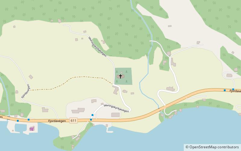 Vevring Church location map