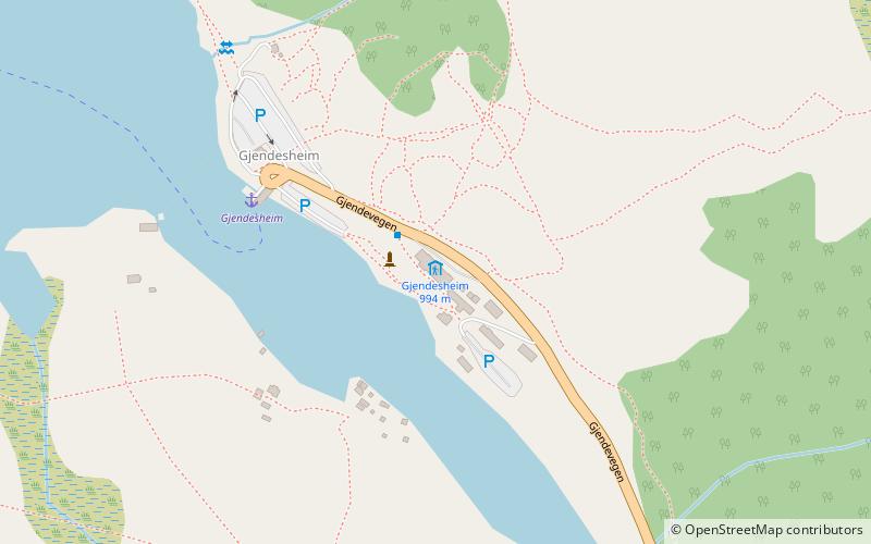 Gjendesheim location map