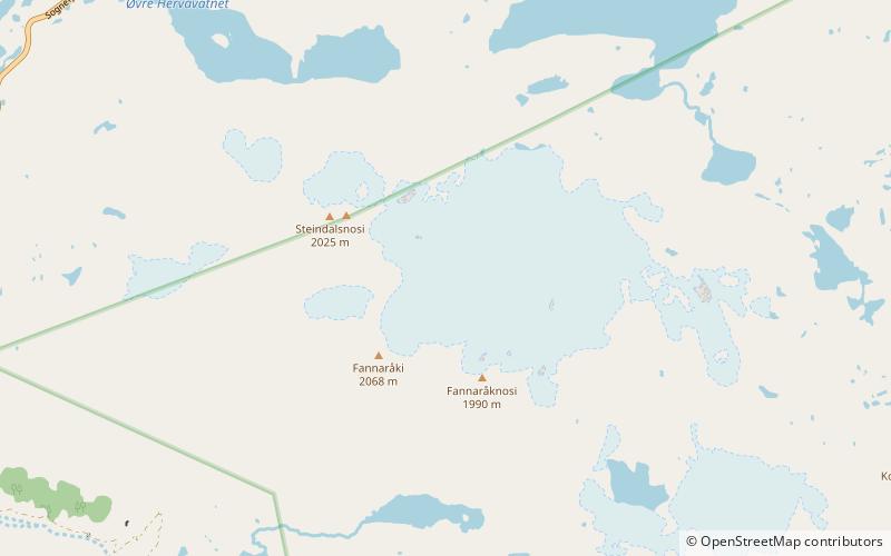 fannarakbreen jotunheimen nationalpark location map