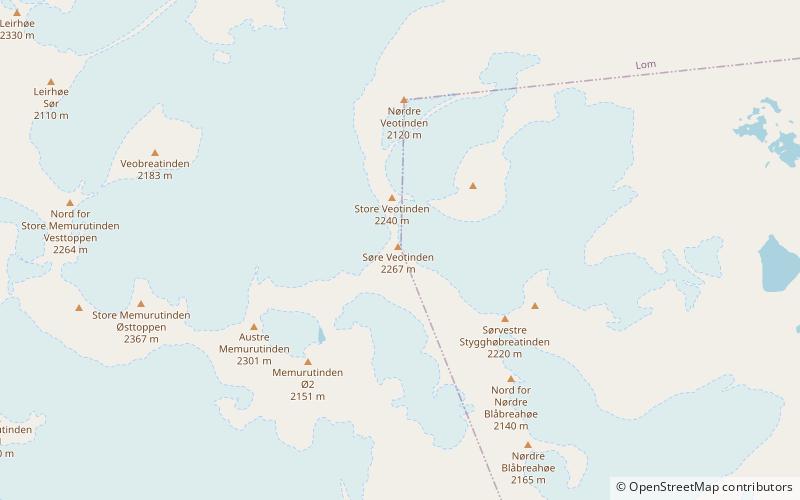 Veotind location map