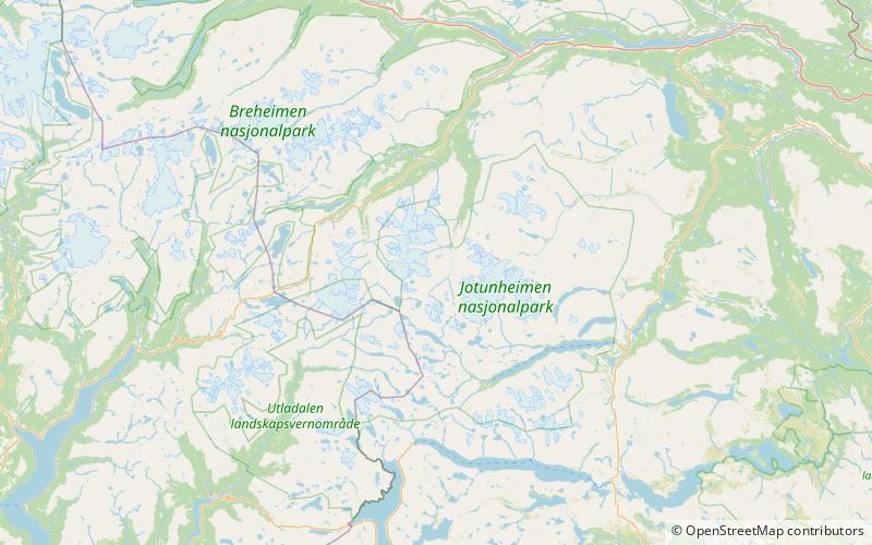 bukkeholshoi parque nacional jotunheimen location map