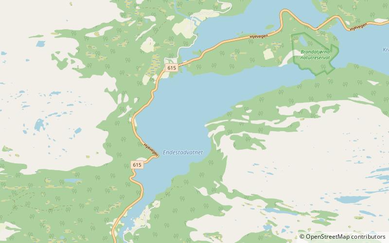 Endestadvatnet location map