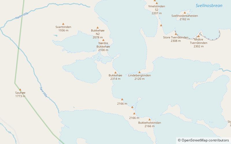 bukkehoe jotunheimen location map