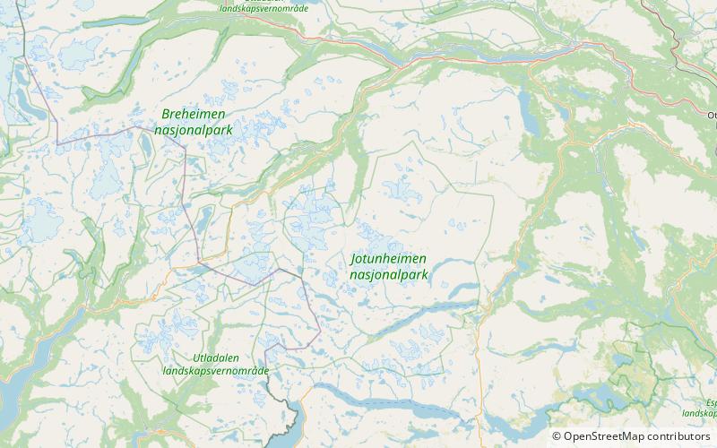 spiterhoi jotunheimen nationalpark location map