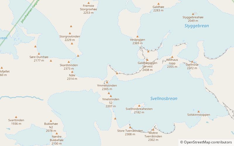 storjuvtinden jotunheimen location map