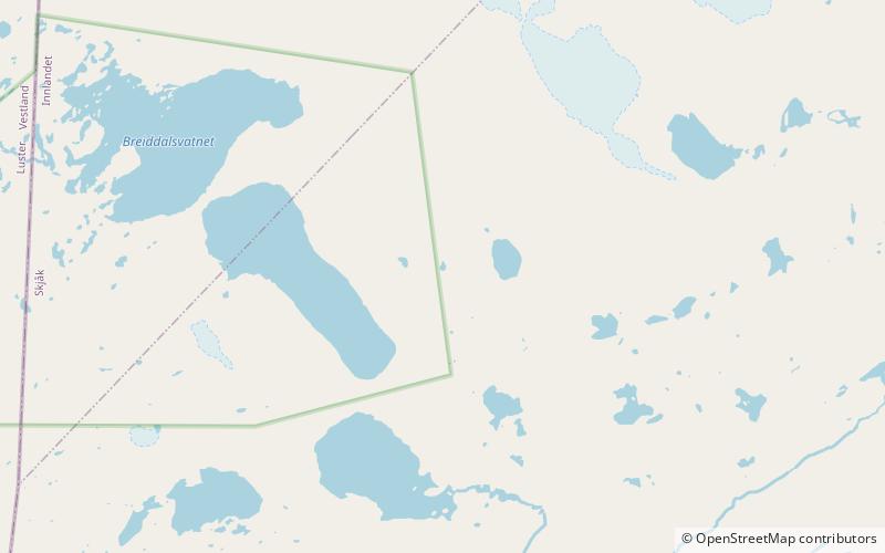 svartdalshoi breheimen nationalpark location map