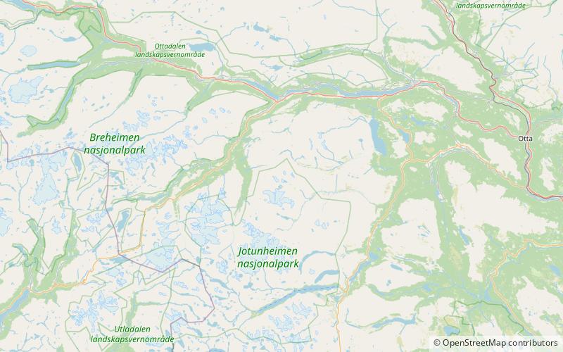 store trollhoin parc national de jotunheimen location map
