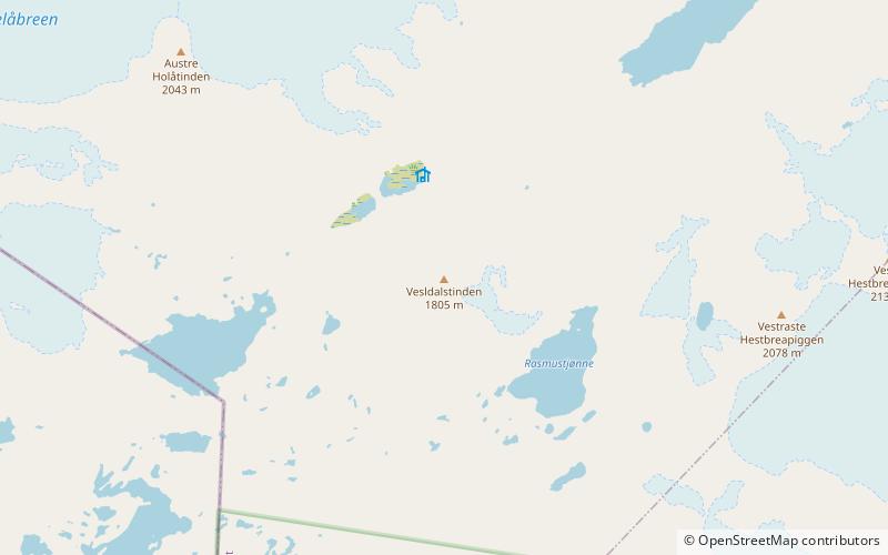 Vesldalstinden location map