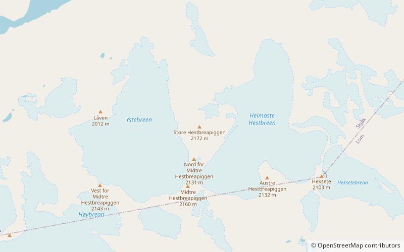 Hestbrepiggene location map