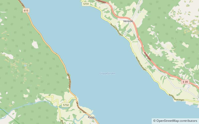 Gloppefjorden location map