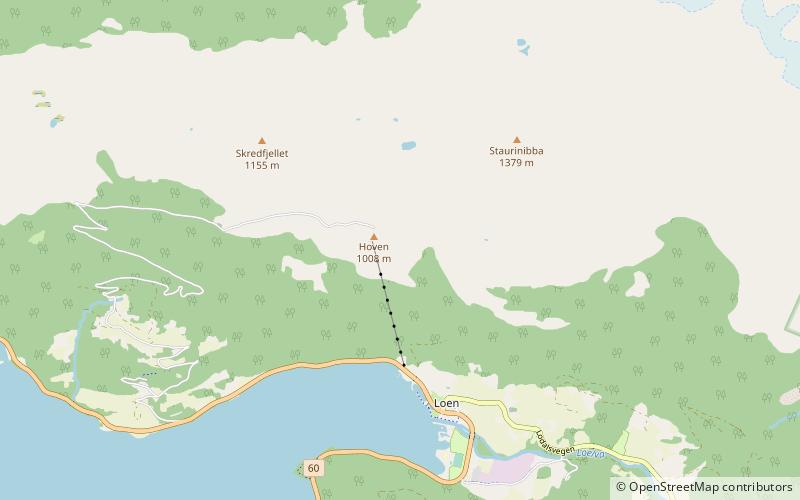 Via Ferrata Loen location map