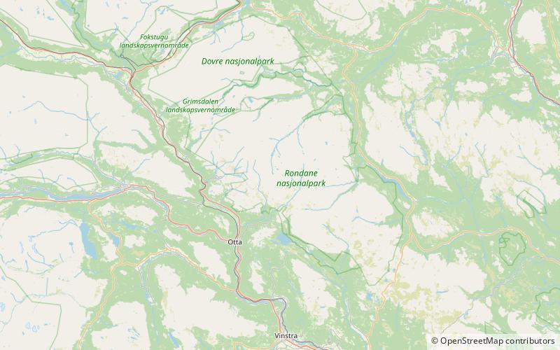 hoggbeitet parque nacional rondane location map