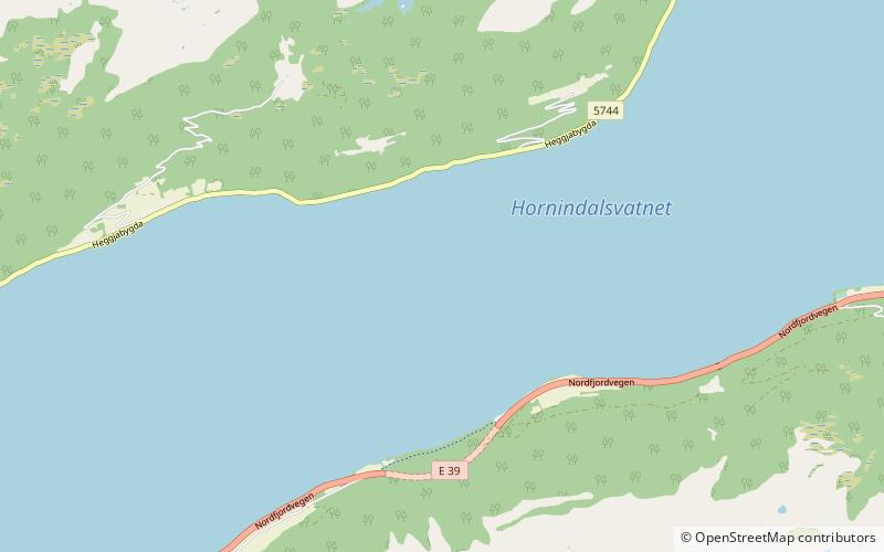 Hornindalsvatnet location map