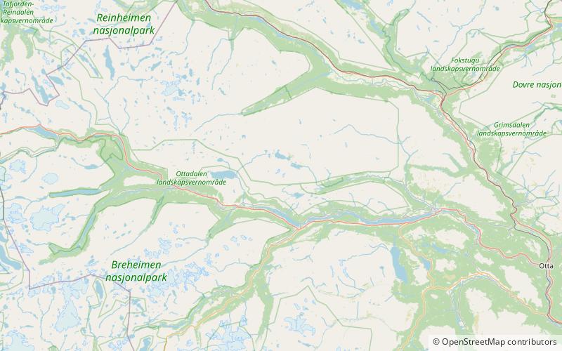 finndalshorungen reinheimen nationalpark location map