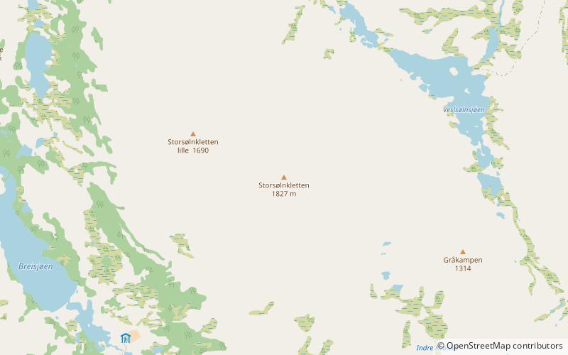 Storsølnkletten location map