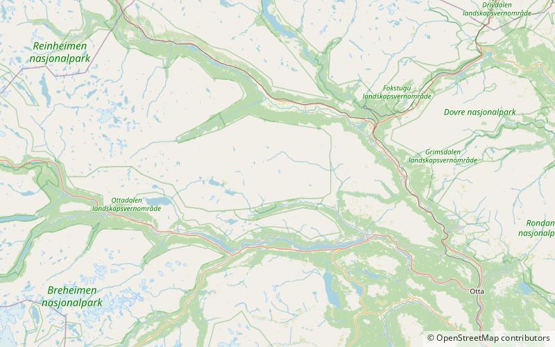 storbrettingskollen reinheimen nationalpark location map
