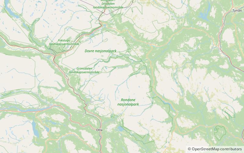 stygghoin park narodowy rondane location map