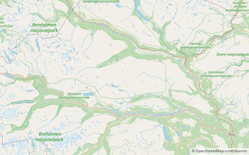 skardtind park narodowy reinheimen location map