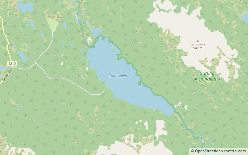 Gutulisjøen location map