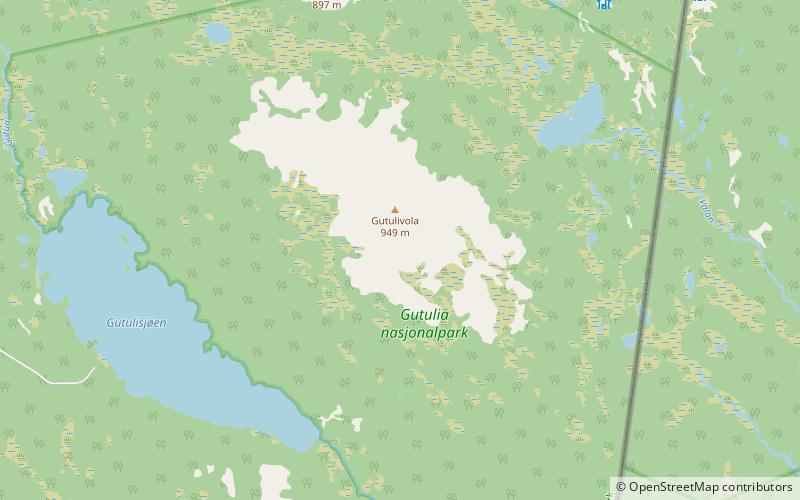 Gutulia-Nationalpark location map