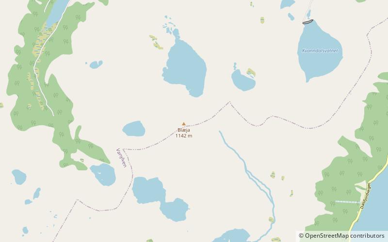 Blæja location map