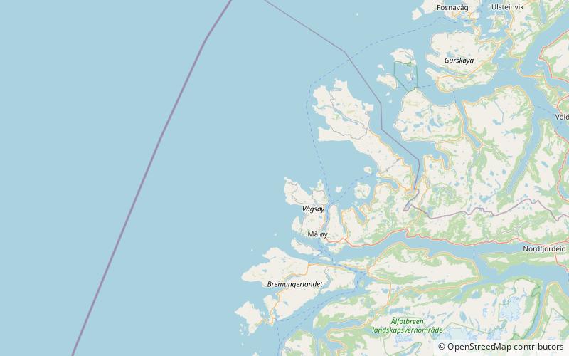 Kråkenes Lighthouse location map