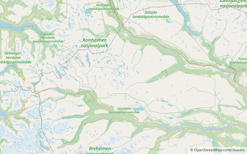 loyfthoene reinheimen nationalpark location map