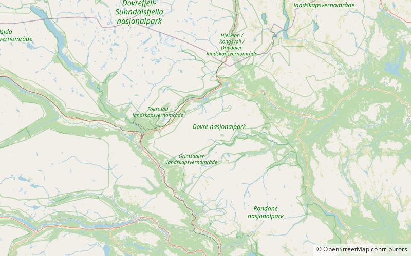 halvfarhoe dovre national park location map