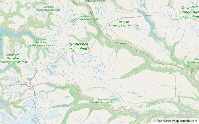 kjelkehoene reinheimen nationalpark location map