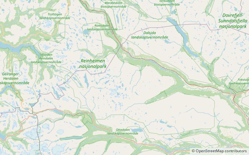 skarvehoi reinheimen nationalpark location map