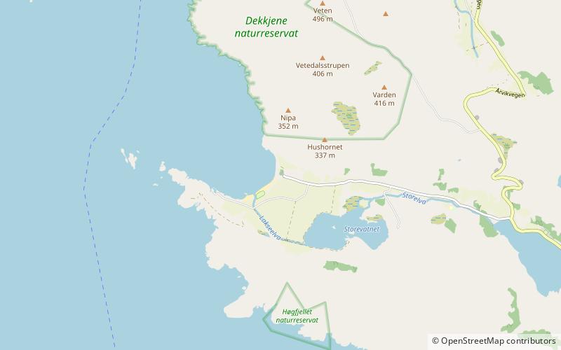 Ervik Church location map
