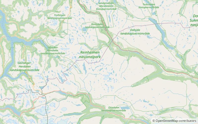 storhoa reinheimen national park location map